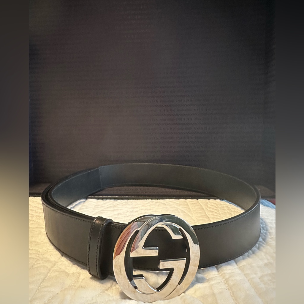 Authentic Gucci Black Belt